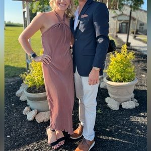 Luminous Elegance Silk dress-